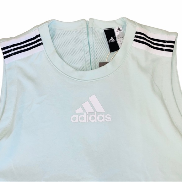 Adidas Aqua Light Blue Teal Game and Go Activewear Athleisure Dress (size M) - Picture 3 of 13